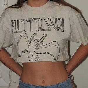Cropped Led Zeppelin shirt, perfect condition